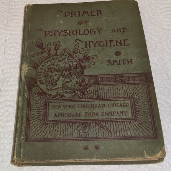 Antique -Primer of Physiology & Hygiene, W T Smith, 1885, 1st Edition Book. - Picture 1 of 15